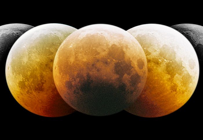 Lunar eclipse montage
