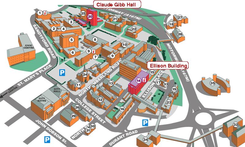 Image: Newcastle City Campus Map