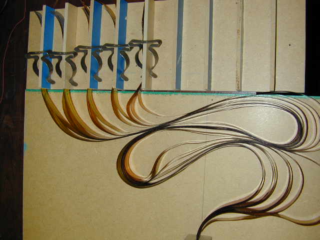 Horizontal PPF1 mounting bracket - testing the tape route.