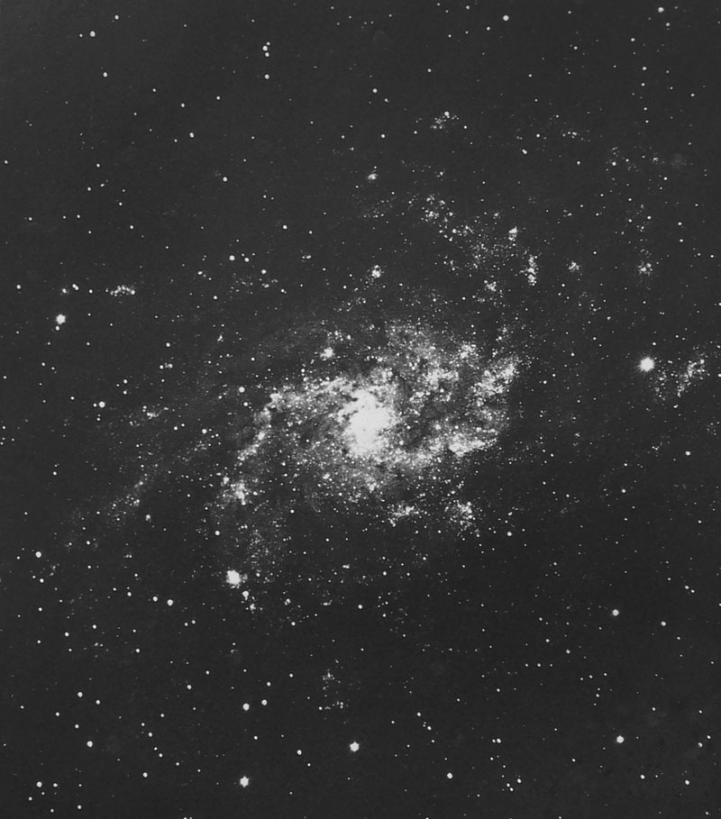 Photograph of M33 by JE Keeler (1908)