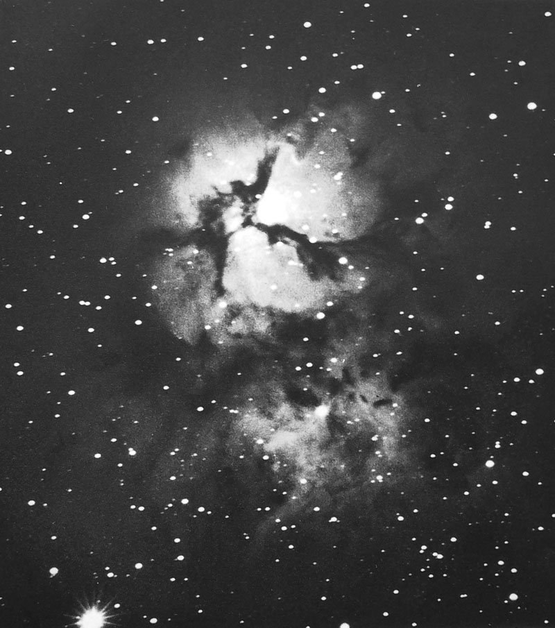 Photograph of the Trifid Nebula by JE Keeler